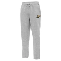 Men's Antigua  Heather Gray Purdue Boilermakers Victory Sweatpants