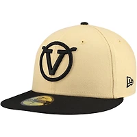 Men's New Era Cream Visalia Rawhide Authentic Collection 59FIFTY Fitted Hat