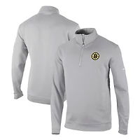 Men's Columbia Gray Boston Bruins Omni-Wick Wickhams Hills Half-Zip Pullover Top