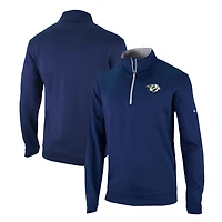 Men's Columbia Navy Nashville Predators Omni-Wick Wickhams Hills Half-Zip Pullover Top