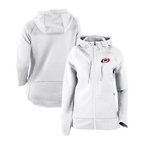 Women's Columbia White Carolina Hurricanes Omni-Wick Pack It Up Full-Zip Jacket