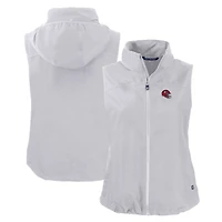 Women's Cutter & Buck Kansas City Chiefs Helmet Logo Charter Eco Recycled Full-Zip Vest