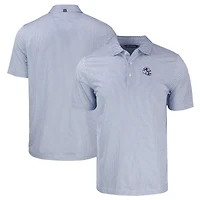 Men's Cutter & Buck  White/Royal Buffalo Bills Helmet Big & Tall Pike Eco Symmetry Print Stretch Recycled Polo