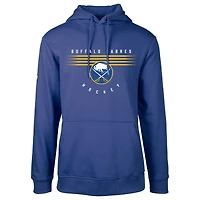 Men's Levelwear  Royal Buffalo Sabres Podium Fleece Pullover Hoodie