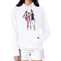 Women's G-III 4Her by Carl Banks  White Chicago Cubs Baseball Girls Fleece Pullover Hoodie