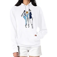 Women's G-III 4Her by Carl Banks  White Tampa Bay Rays Baseball Girls Fleece Pullover Hoodie