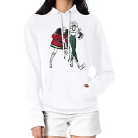 Women's G-III 4Her by Carl Banks  White Minnesota Wild Hockey Girls Fleece Pullover Hoodie