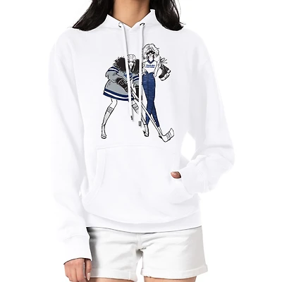 Women's G-III 4Her by Carl Banks  White Tampa Bay Lightning Hockey Girls Fleece Pullover Hoodie