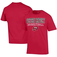 Men's Champion  Red Western Kentucky Hilltoppers Icon Logo Basketball Jersey T-Shirt
