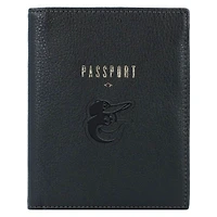 Fossil Black Baltimore Orioles Travel RFID Passport Case