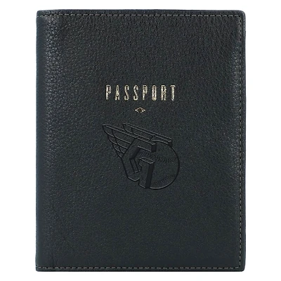 Fossil Black Cleveland Guardians Travel RFID Passport Case