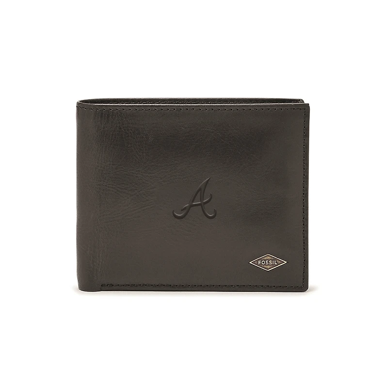 Fossil Atlanta Braves Ryan RFID Passcase Wallet