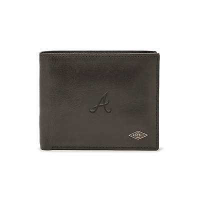 Fossil Atlanta Braves Ryan RFID Passcase Wallet
