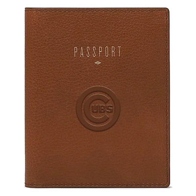 Fossil Brown Chicago Cubs Travel RFID Passport Case