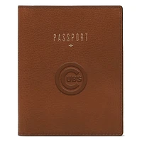 Fossil Brown Chicago Cubs Travel RFID Passport Case