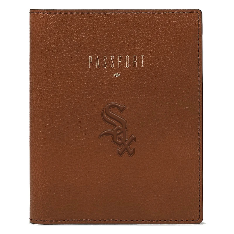 Fossil Brown Chicago White Sox Travel RFID Passport Case