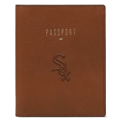 Fossil Brown Chicago White Sox Travel RFID Passport Case