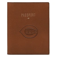 Fossil Brown Cincinnati Reds Travel RFID Passport Case