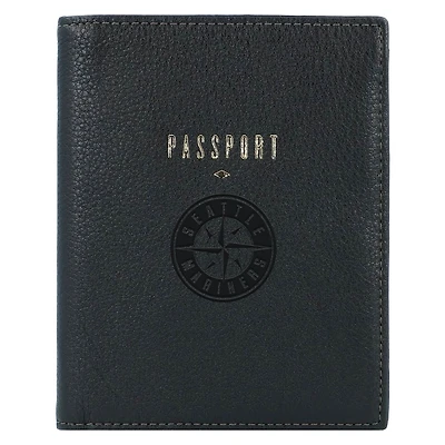 Fossil Black Seattle Mariners Travel RFID Passport Case