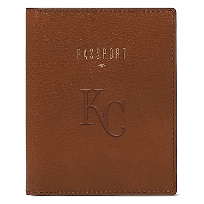 Fossil Brown Kansas City Royals Travel RFID Passport Case