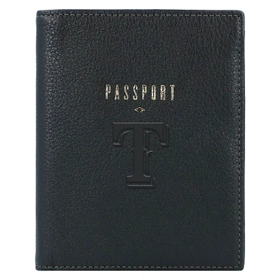 Fossil Black Texas Rangers Travel RFID Passport Case