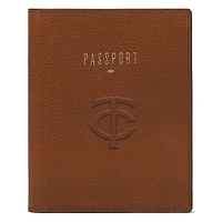 Fossil Brown Minnesota Twins Travel RFID Passport Case