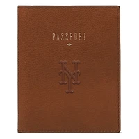 Fossil Brown New York Mets Travel RFID Passport Case