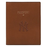 Fossil Brown New York Yankees Travel RFID Passport Case