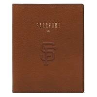 Fossil Brown San Francisco Giants Travel RFID Passport Case