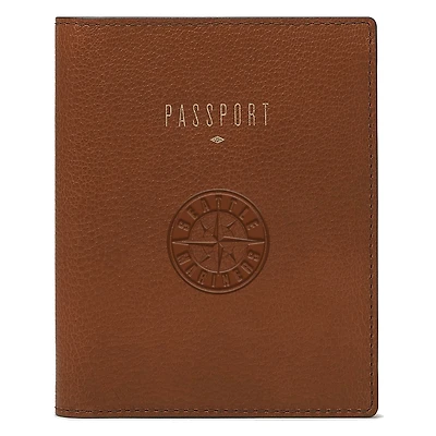Fossil Brown Seattle Mariners Travel RFID Passport Case