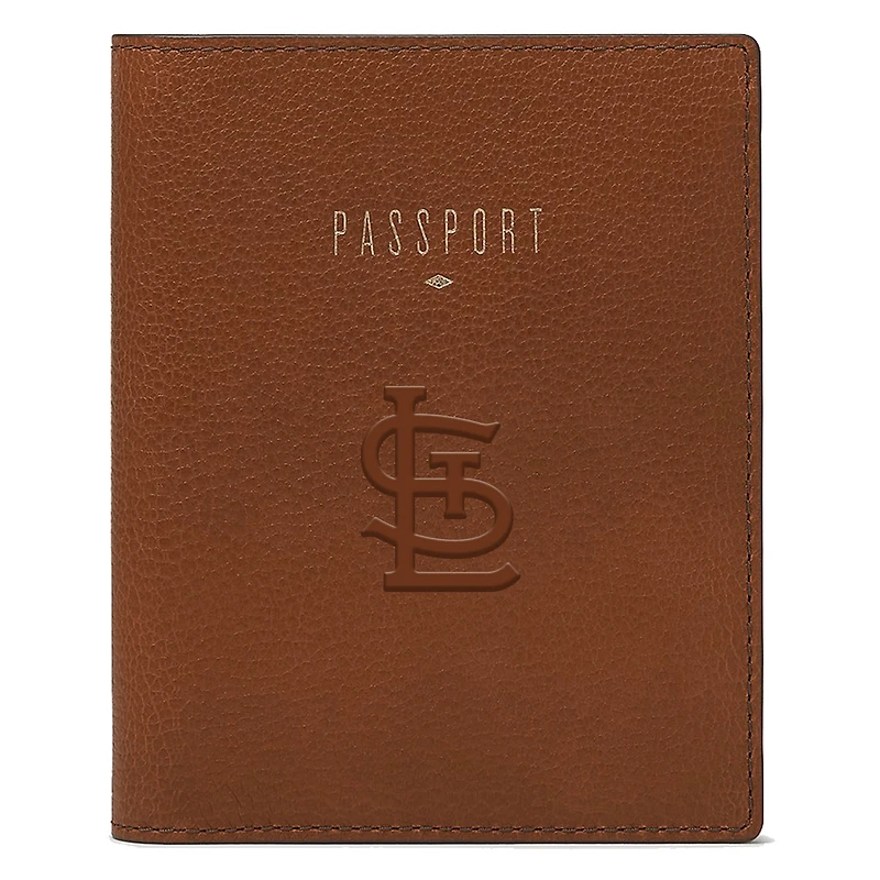 Fossil Brown St. Louis Cardinals Travel RFID Passport Case