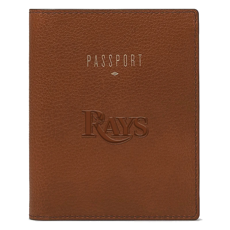 Fossil Brown Tampa Bay Rays Travel RFID Passport Case