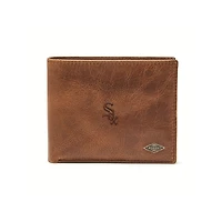 Fossil Brown Chicago White Sox Ryan RFID Passcase Wallet