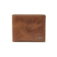Fossil Brown Cleveland Guardians Ryan RFID Passcase Wallet