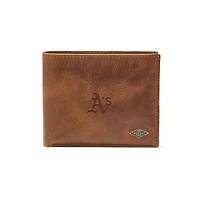 Fossil Brown Athletics Ryan RFID Passcase Wallet