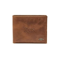 Fossil Brown Tampa Bay Rays Ryan RFID Passcase Wallet