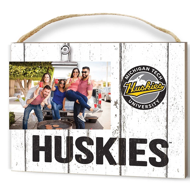 Michigan Tech Huskies 8" x 10" Weathered Clip It Frame