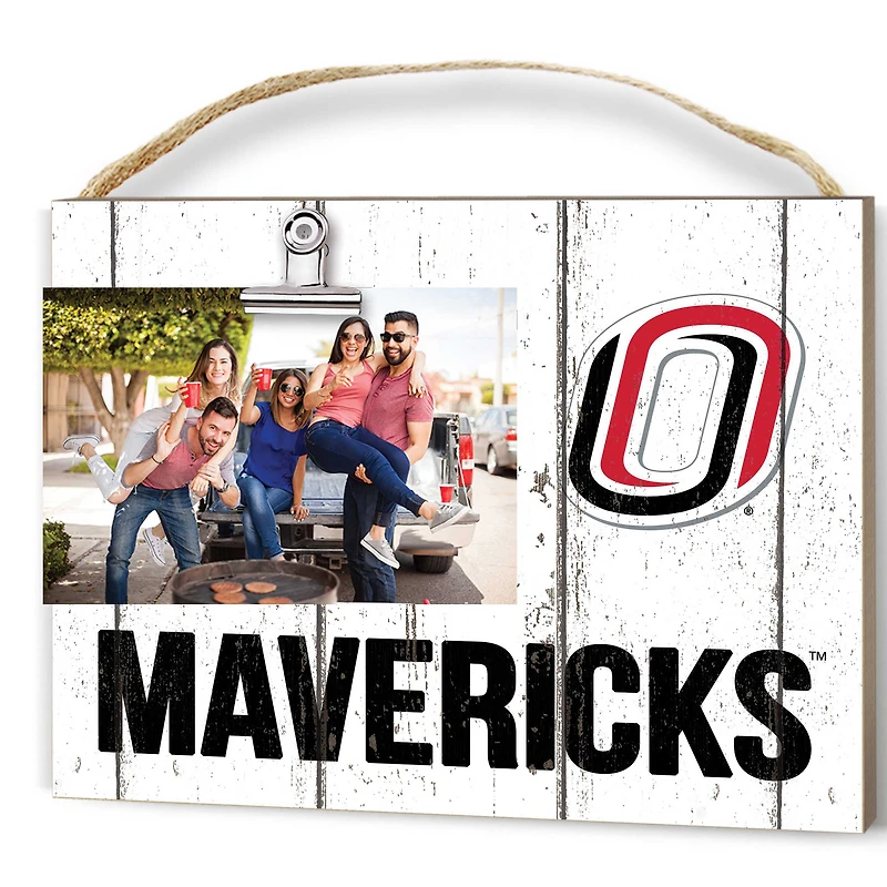 Nebraska Omaha Mavericks 8" x 10" Weathered Clip It Frame