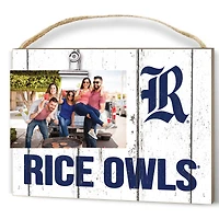 Rice Owls 8" x 10" Weathered Clip It Frame