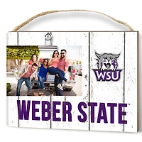 Weber State Wildcats 8" x 10" Weathered Clip It Frame
