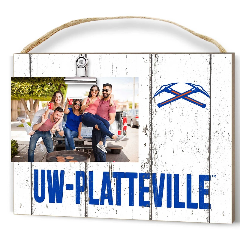 Wisconsin-Platteville Pioneers 8" x 10" Weathered Clip It Frame