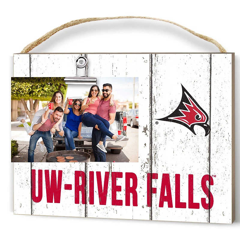 Wisconsin-River Falls Falcons 8" x 10" Weathered Clip It Frame