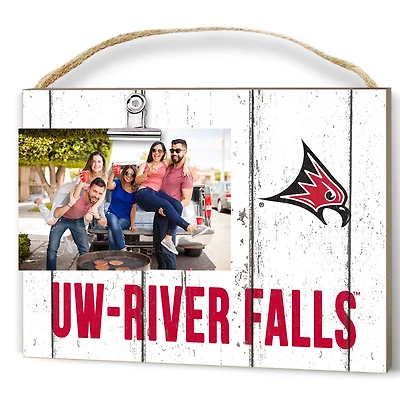 Wisconsin-River Falls Falcons 8" x 10" Weathered Clip It Frame