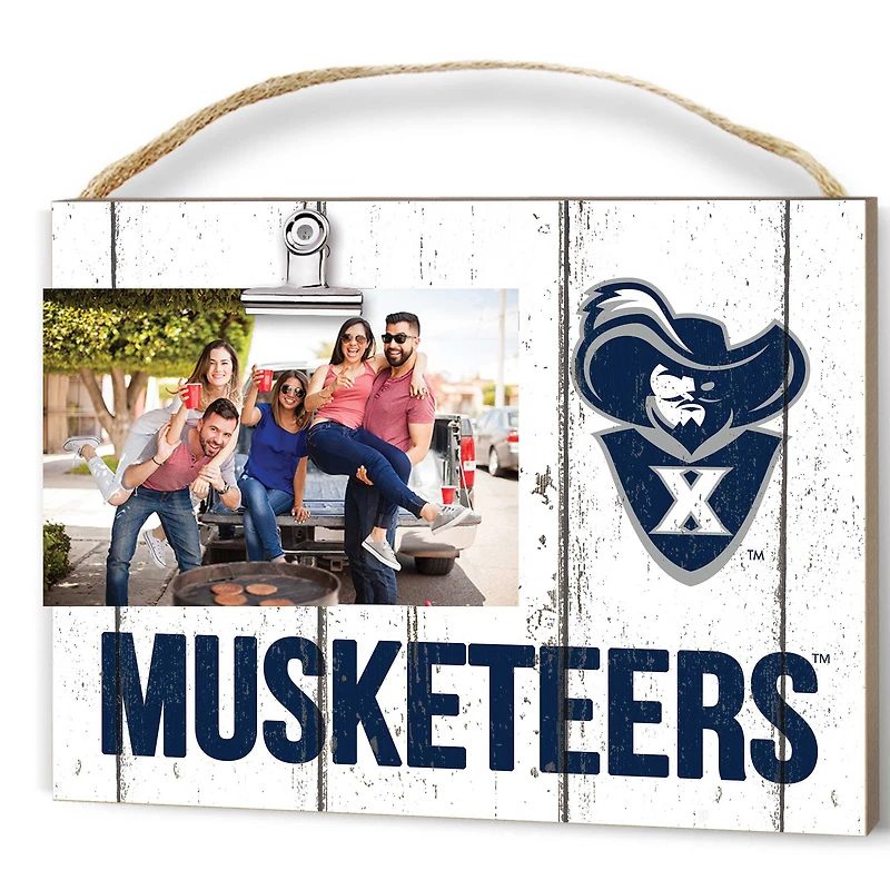 Xavier Musketeers 8" x 10" Weathered Clip It Frame