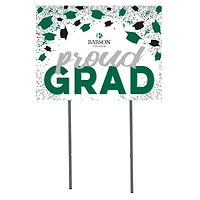 Babson Beavers 18" x 24" Grad Hats Yard Sign