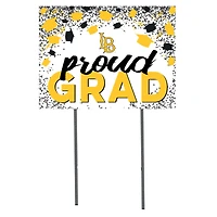 Cal State Long Beach The Beach 18" x 24" Grad Hats Yard Sign