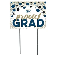 George Washington University 18" x 24" Grad Hats Yard Sign