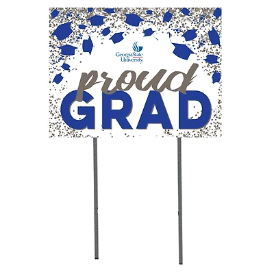 Georgia State Panthers 18" x 24" Grad Hats Yard Sign