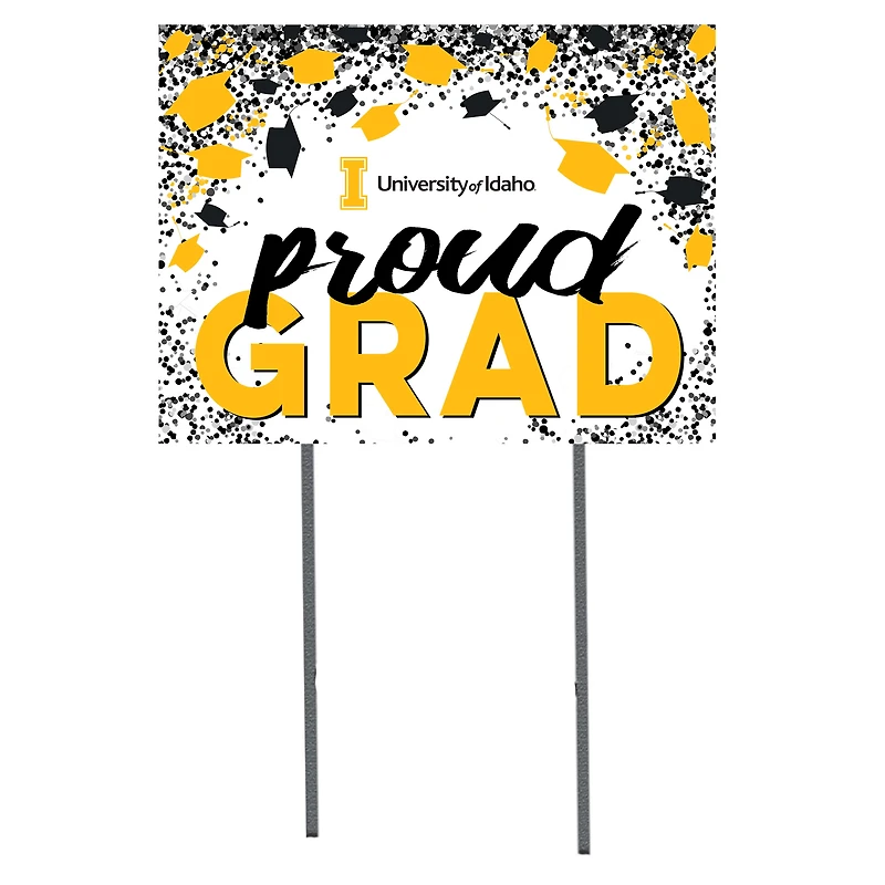 Idaho Vandals 18" x 24" Grad Hats Yard Sign