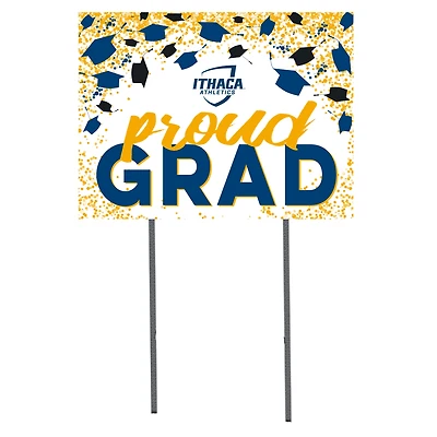 Ithaca College Bombers 18" x 24" Grad Hats Yard Sign
